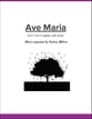 Ave Maria SATB choral sheet music cover